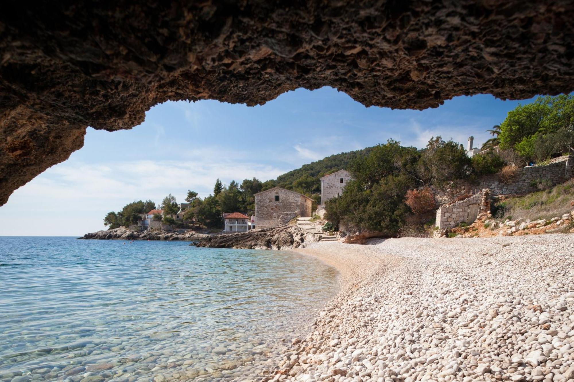 Seaside House For Families With Children Cove Tvrdni Dolac, Hvar - 2057 Gdinj Buitenkant foto